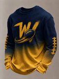 Men'S Football Printed Waffle T-Shirt