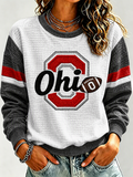 Ladies' Rugby Printed Round Neck T-Shirt