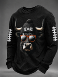 Men'S Rugby Printed Waffle T-Shirt