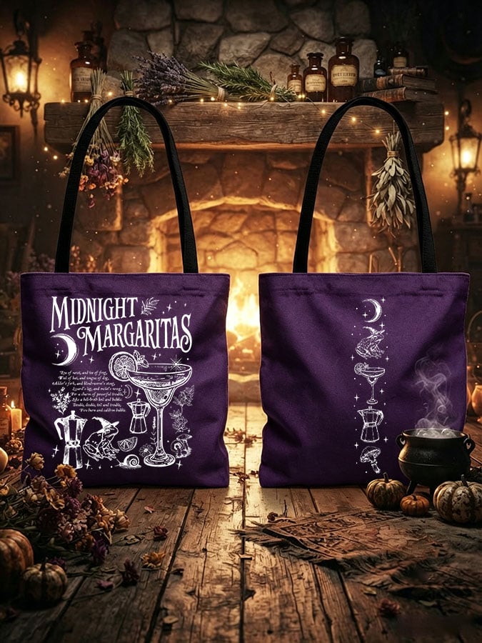 Retro Midnight Margaritas Casual Canvas Bag