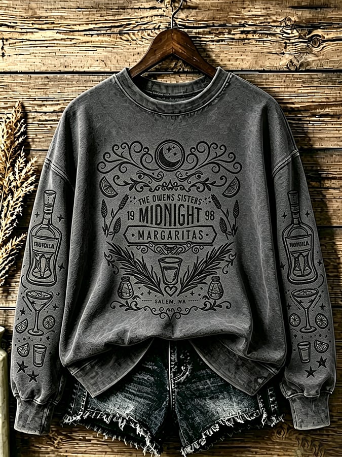Women's Fall In Love Whenever You Can Print Casual Sweatshirt