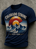 Men's Colorado Strong Print Short Sleeve T-Shirt