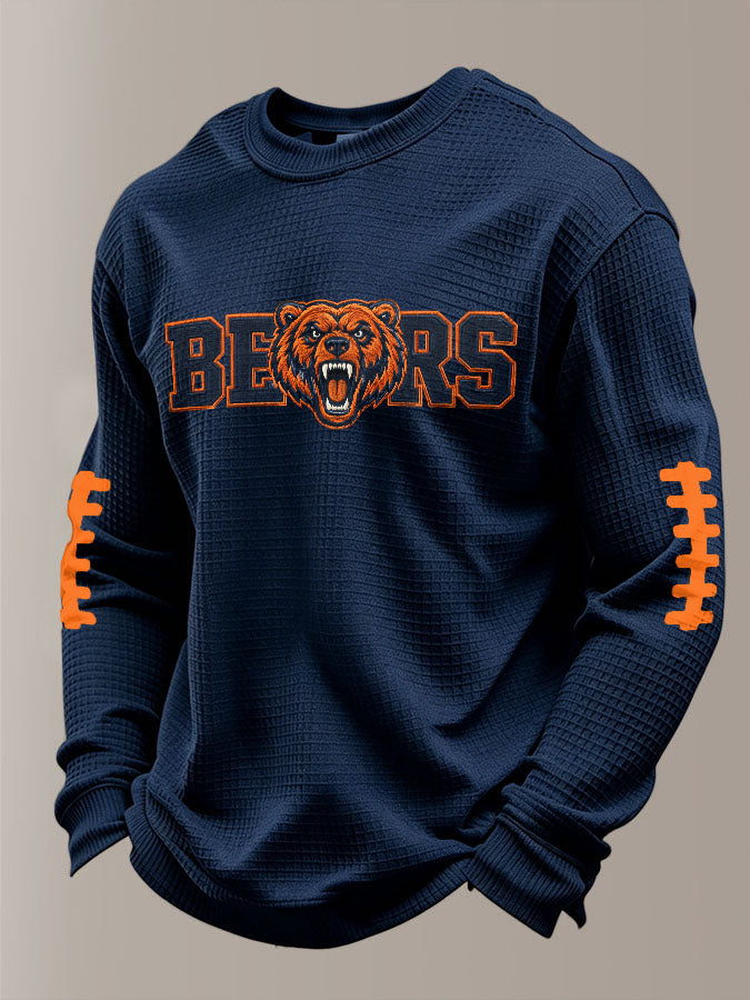 Men'S Football Printed Waffle T-Shirt