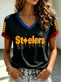 Women's Football Printed Casual Sweatshirt