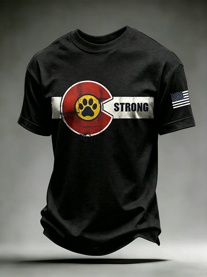 Men'S Colorado Print Short Sleeve T-Shirt
