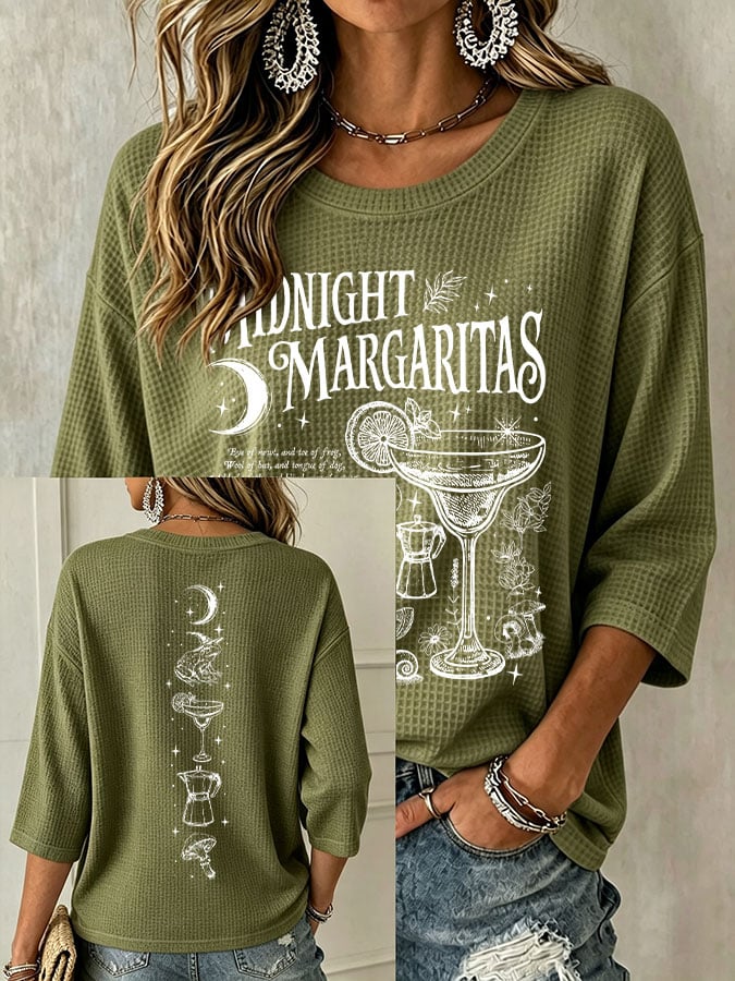 Women's Midnight Margaritas Print Top