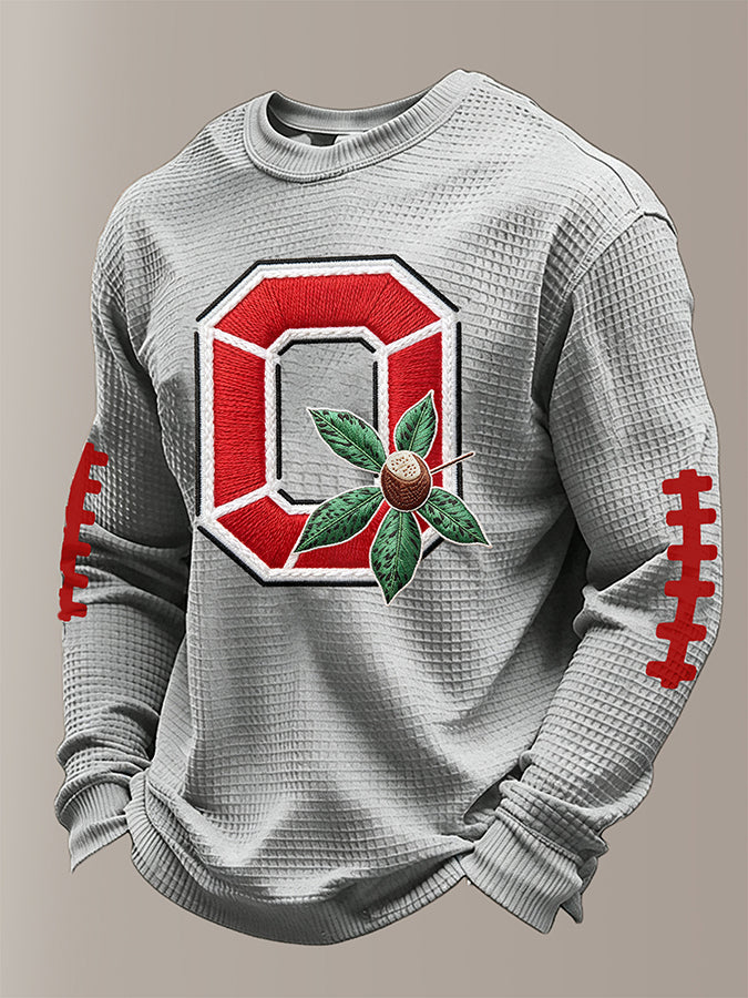Men'S Rugby Printed Waffle T-Shirt