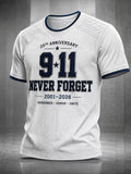 Men'S 9.11 Never Forget Printed T-Shirt