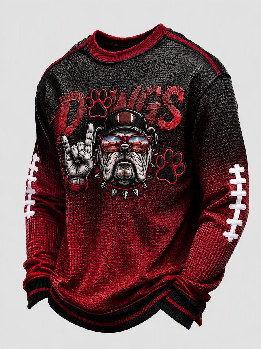 Men'S Rugby Printed Waffle T-Shirt