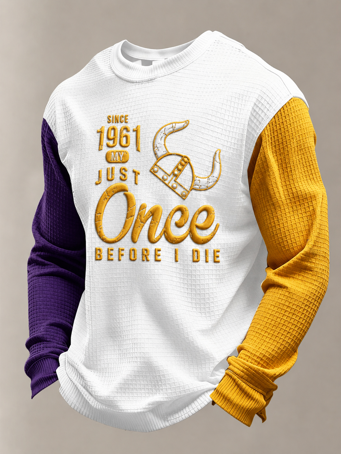 Men'S Football  Printed Waffle T-Shirt