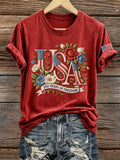 Women's 250 Years Of Freedom Print T-shirt