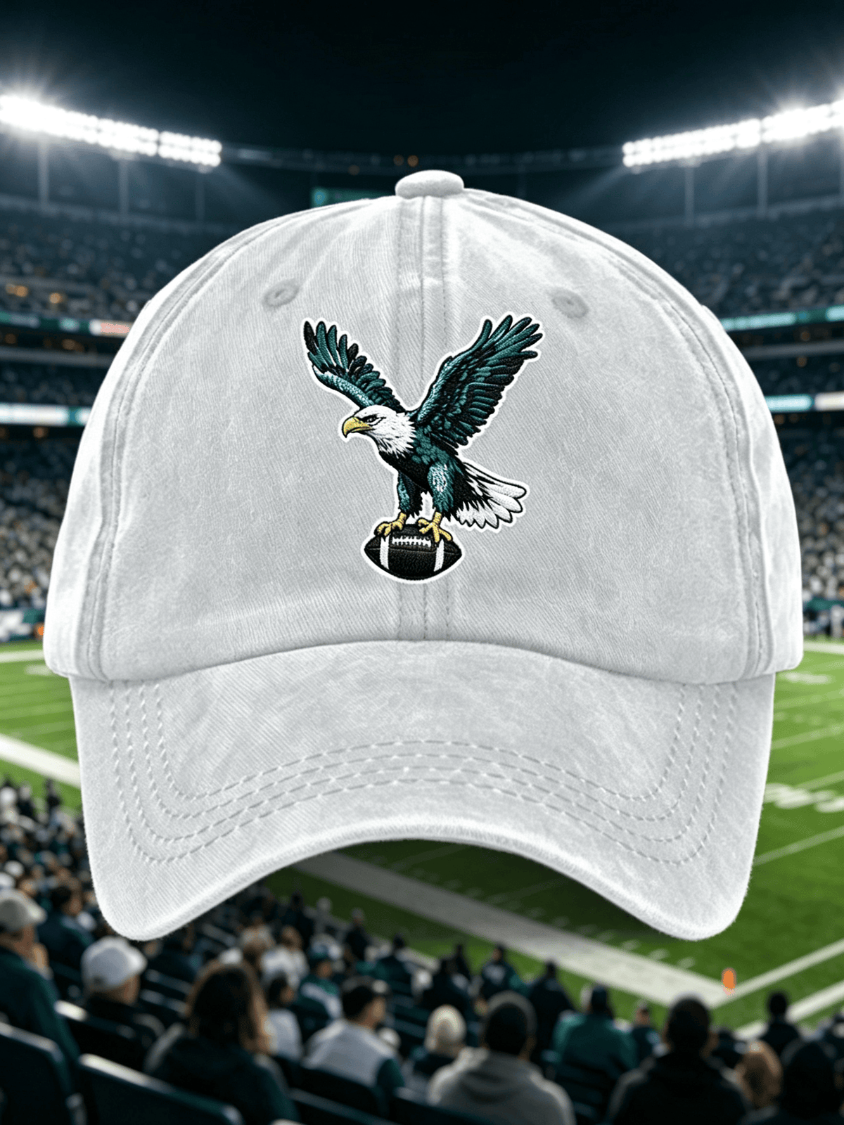 Neutral Casual Football Printed Hat