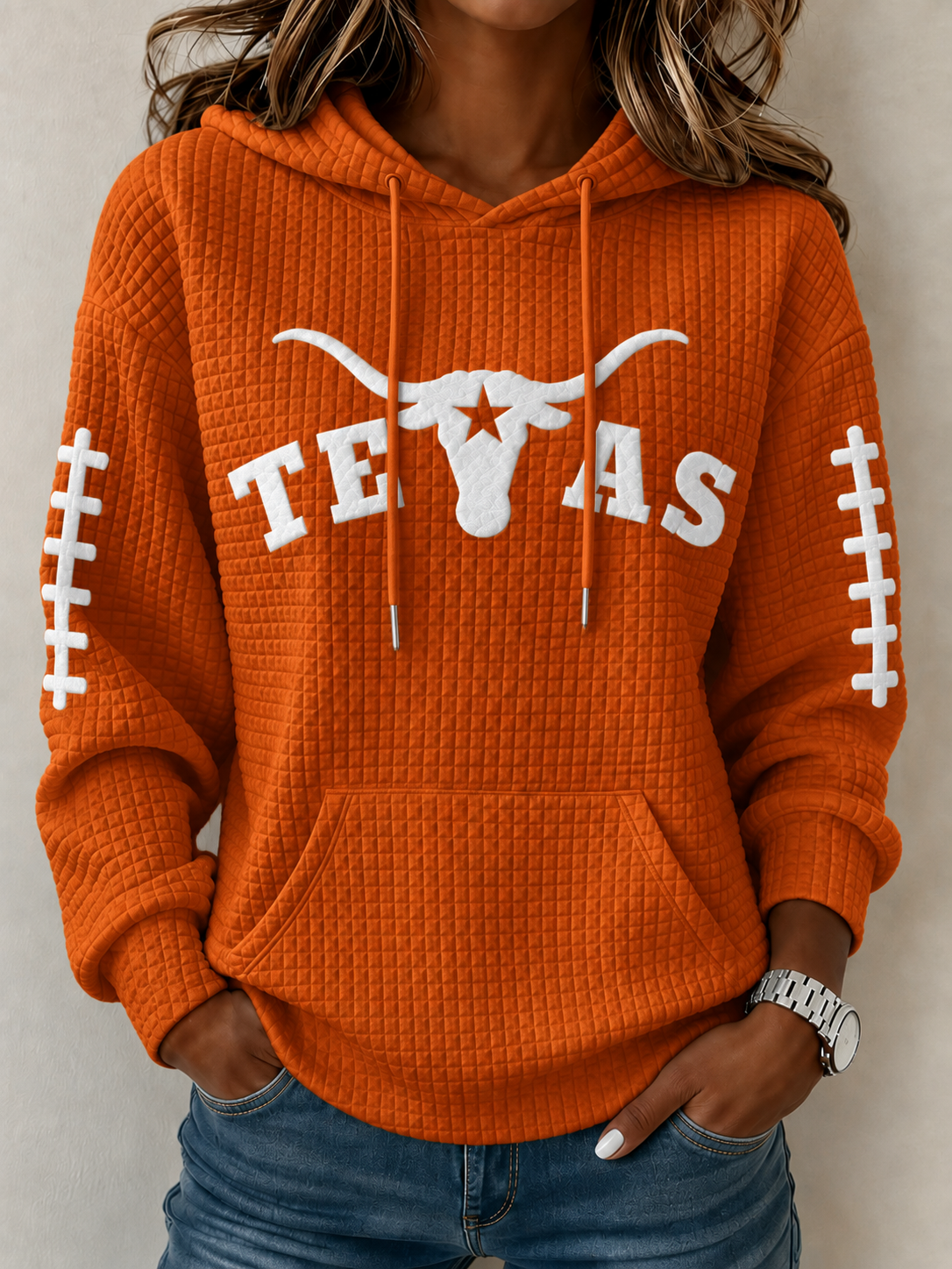 Women's Football Print Sweatshirt