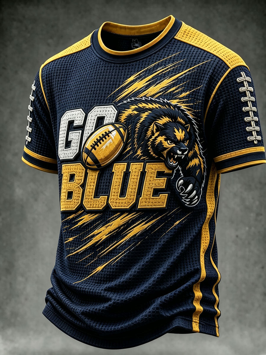 Men'S Football Fan Waffle T-Shirt