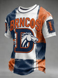 Men's Football Print Casual T-Shirt
