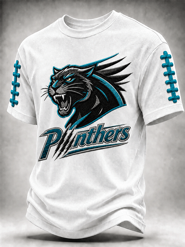 Men'S Rugby Printed Round Neck T-Shirt