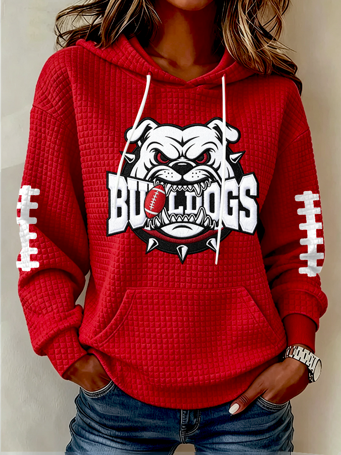 Women's Football Print Sweatshirt