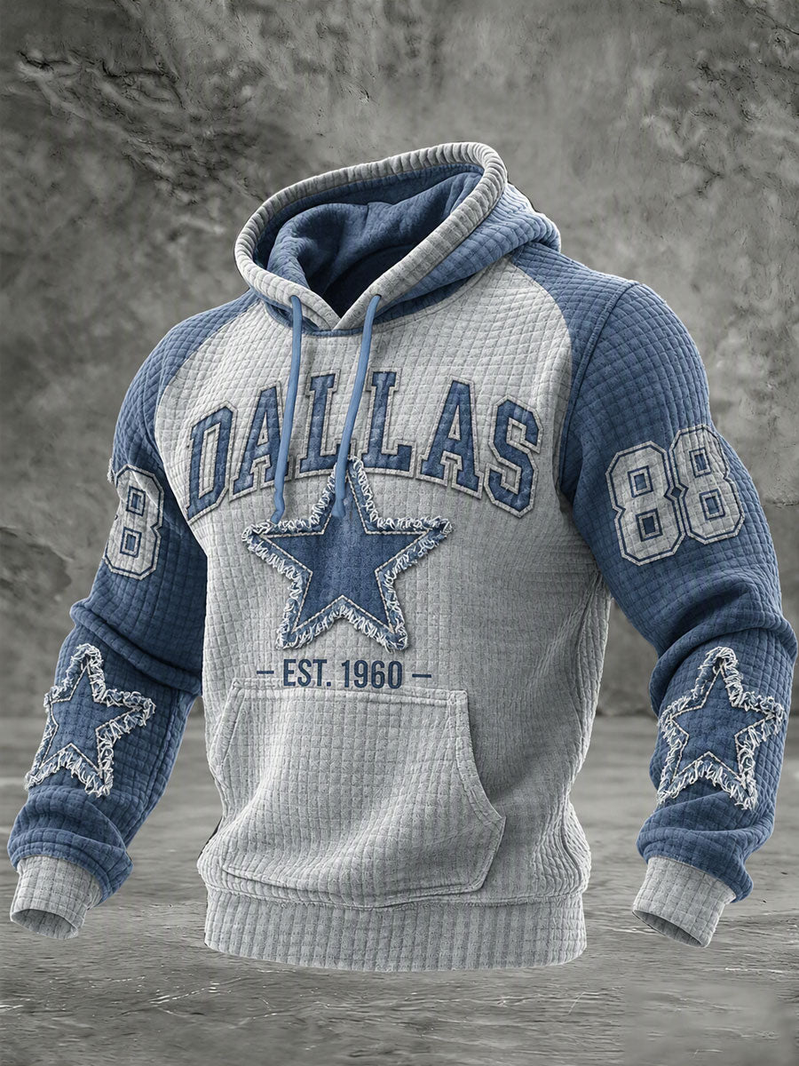 Men's Football Printed Casual Hoodie