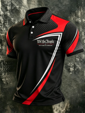 Men'S Casual 250Th Anniversary Celebration Of The Founding Of The United States, Geometric Personalized Printed Polo Shirt
