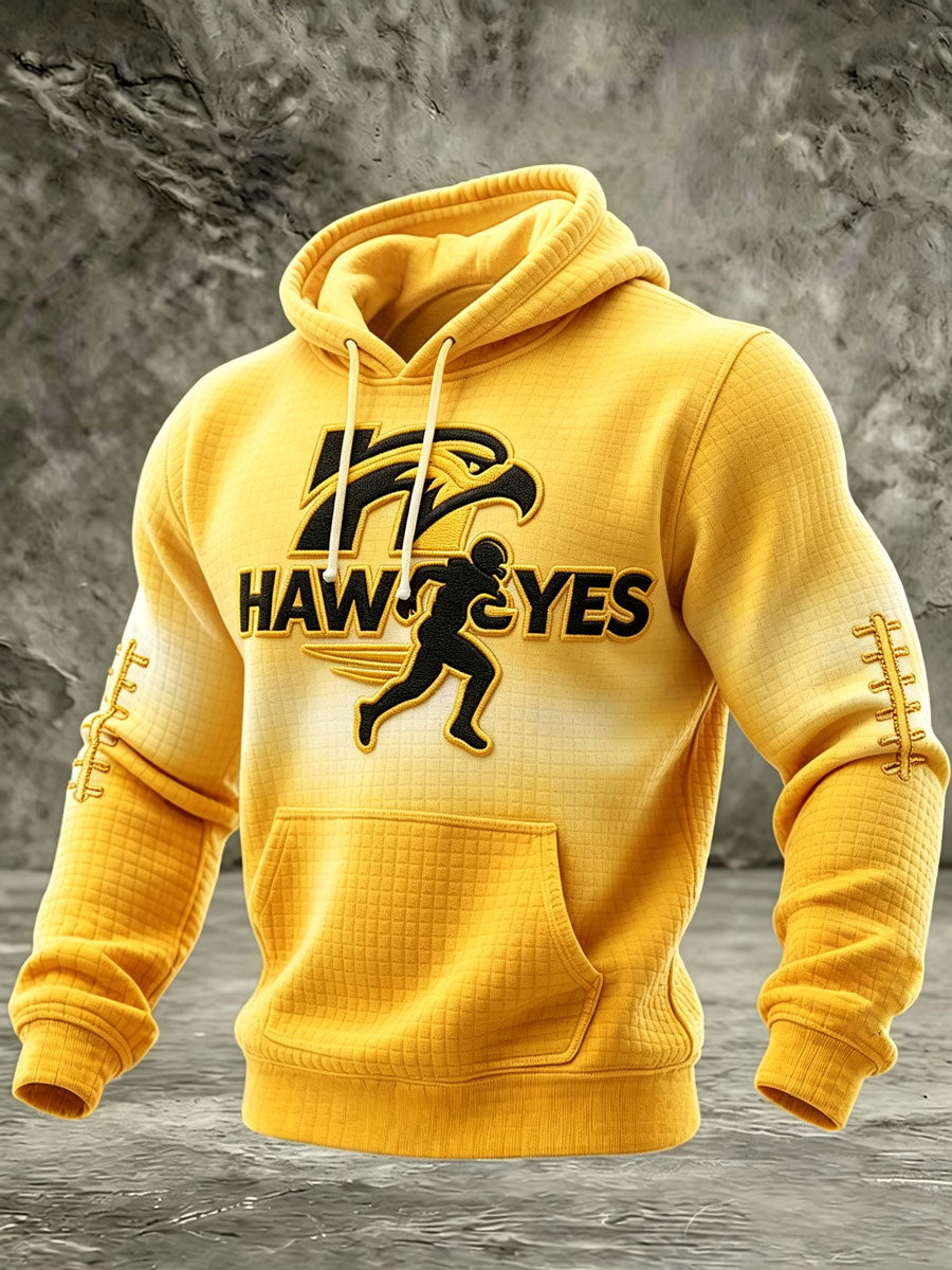 Men'S Football Printed Casual Hoodie