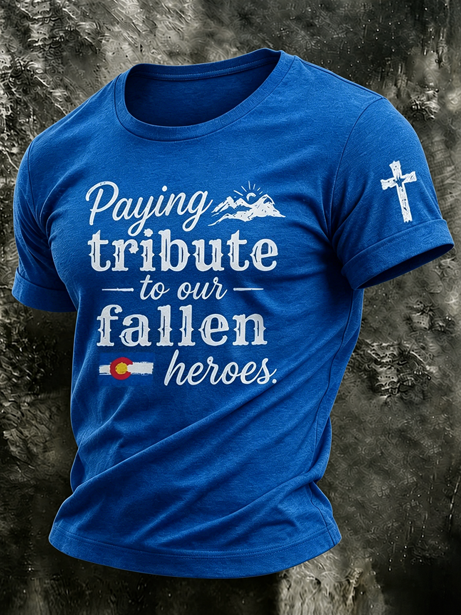 Men's Paying Tribute to Our Fallen Heroes T-shirt