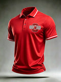 Men's University Team Football Fan Printed Long Sleeve Hoodie