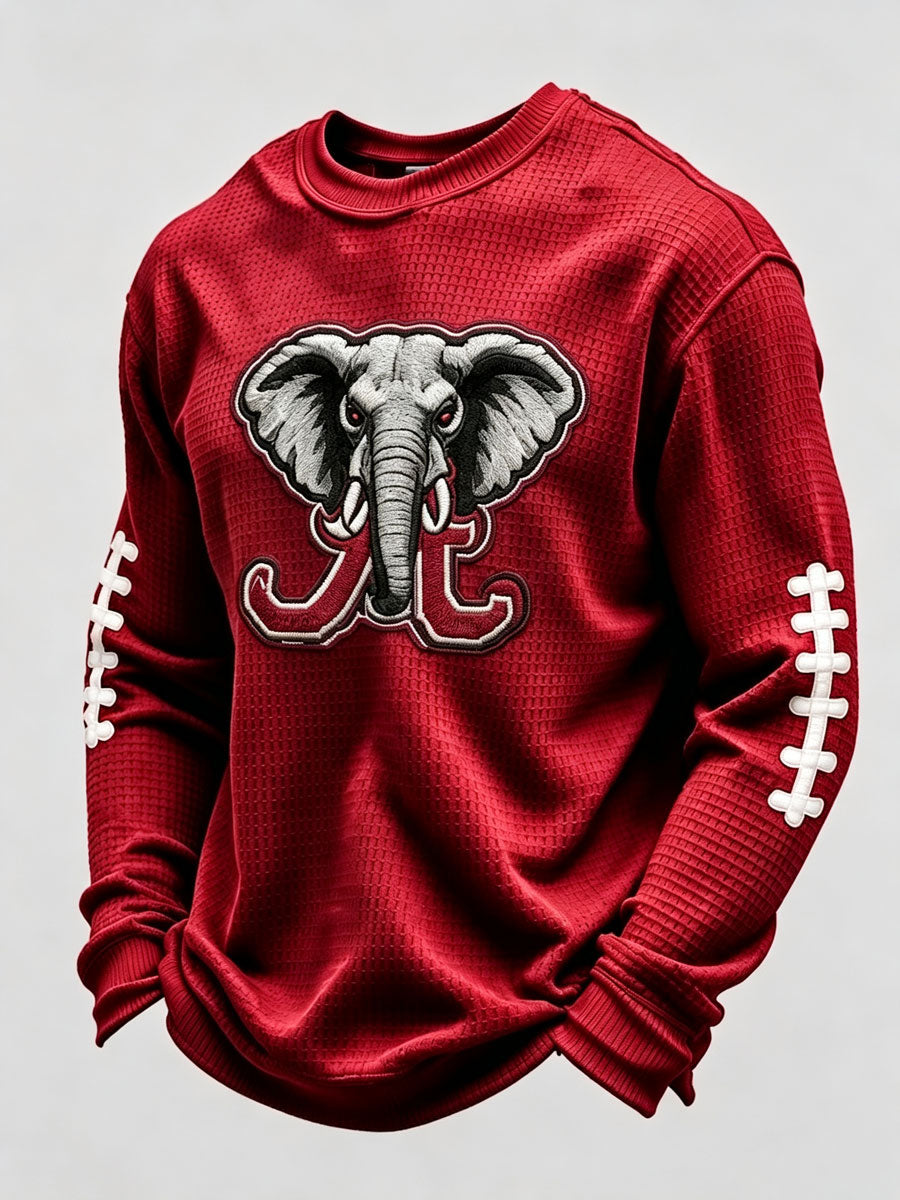 Men's Rugby Pattern Waffle T-shirt