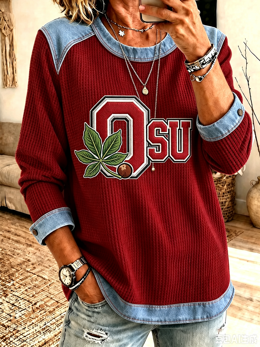 Women's University Campus Football Hoodie
