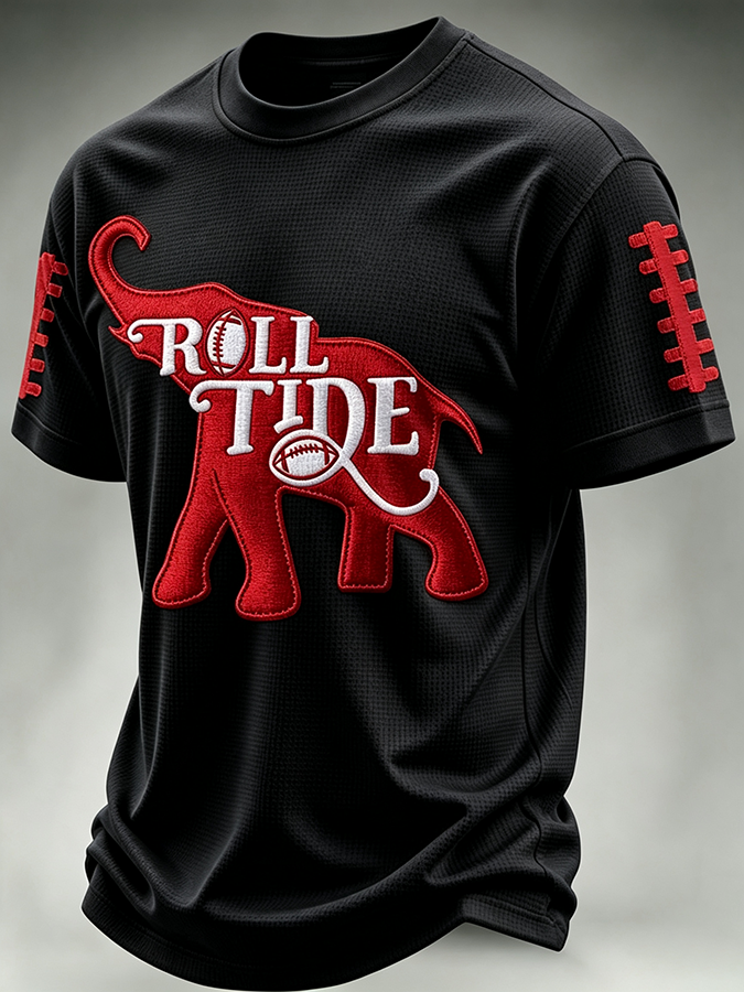 Men'S Football Fan Waffle T-Shirt