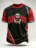 Men's Football Print Casual T-Shirt