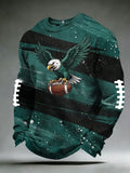 Men's Football print waffle T-shirt