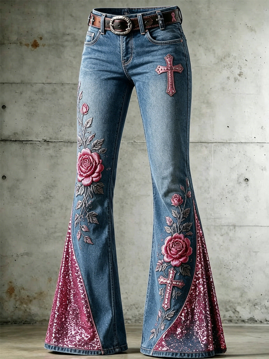 Women's Floral Casual Long Pants
