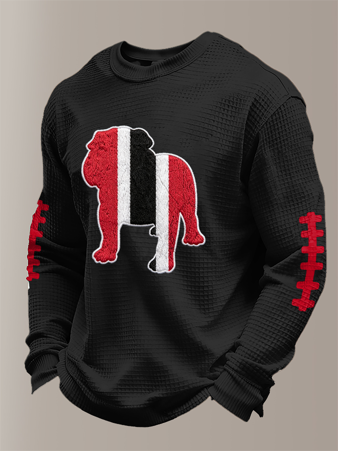 Men'S Rugby Printed Waffle T-Shirt