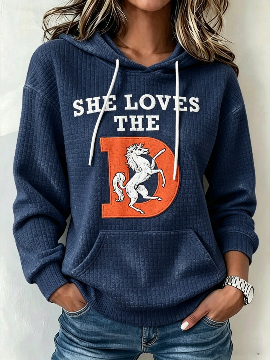 Women's Football Print Sweatshirt