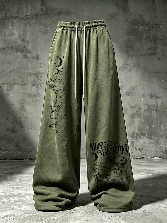 Women's Midnight Margaritas Print Casual Pants