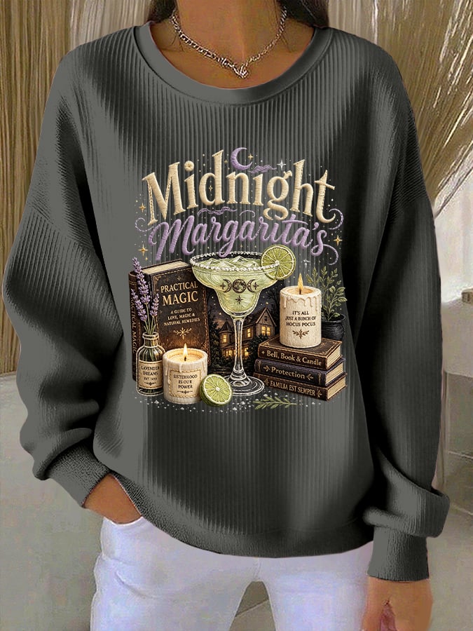Women's Midnight Margaritas Print Sweatshirt