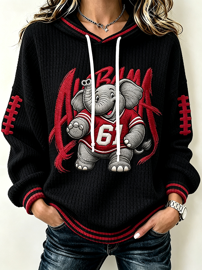Women'S Football Print Sweatshirt