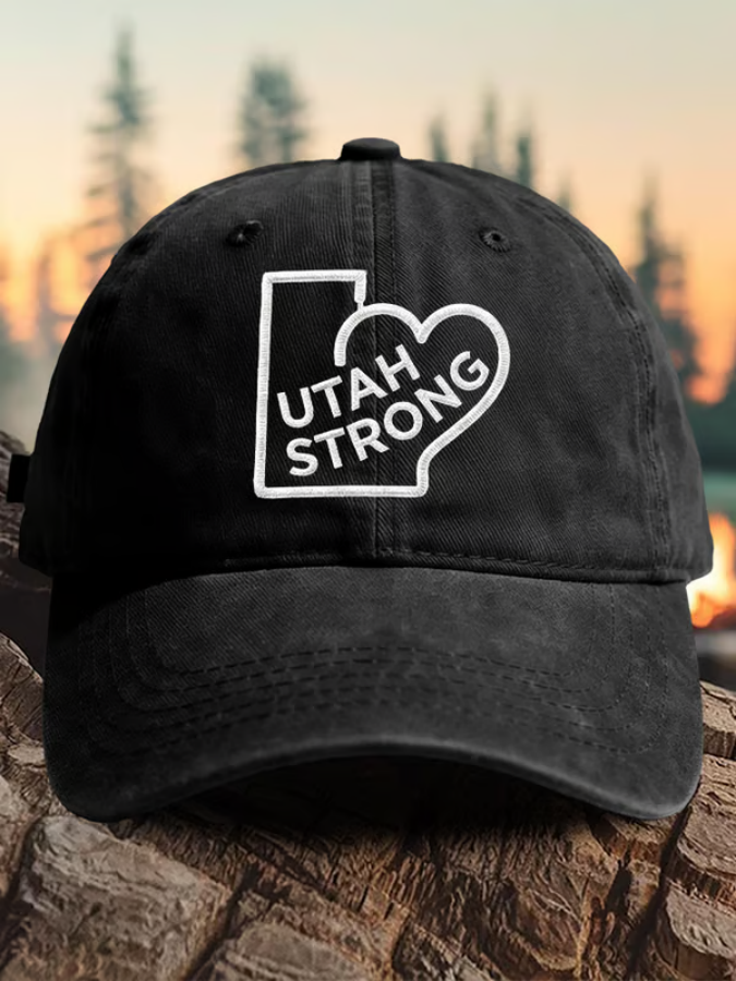 Retro Utah Strong Utah Wildfires Praying For The FirefightersPrint Baseball Cap