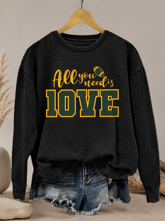 Women's Football print sweatshirt