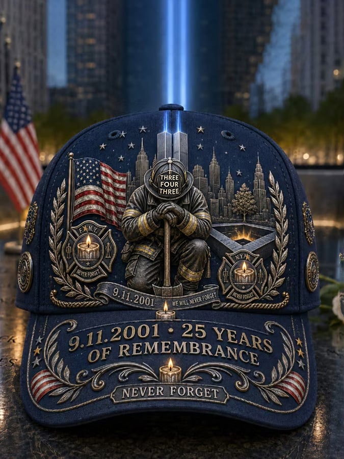 9.11 Never Forget Commemorative Printed Hat