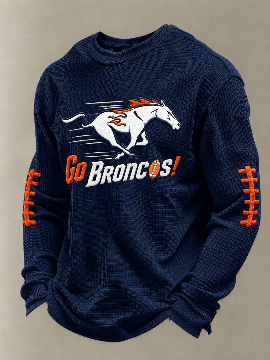 Men'S Football  Printed Waffle T-Shirt