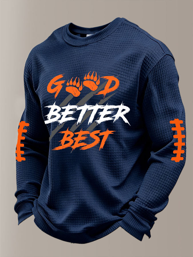 Men'S Football Printed Waffle T-Shirt