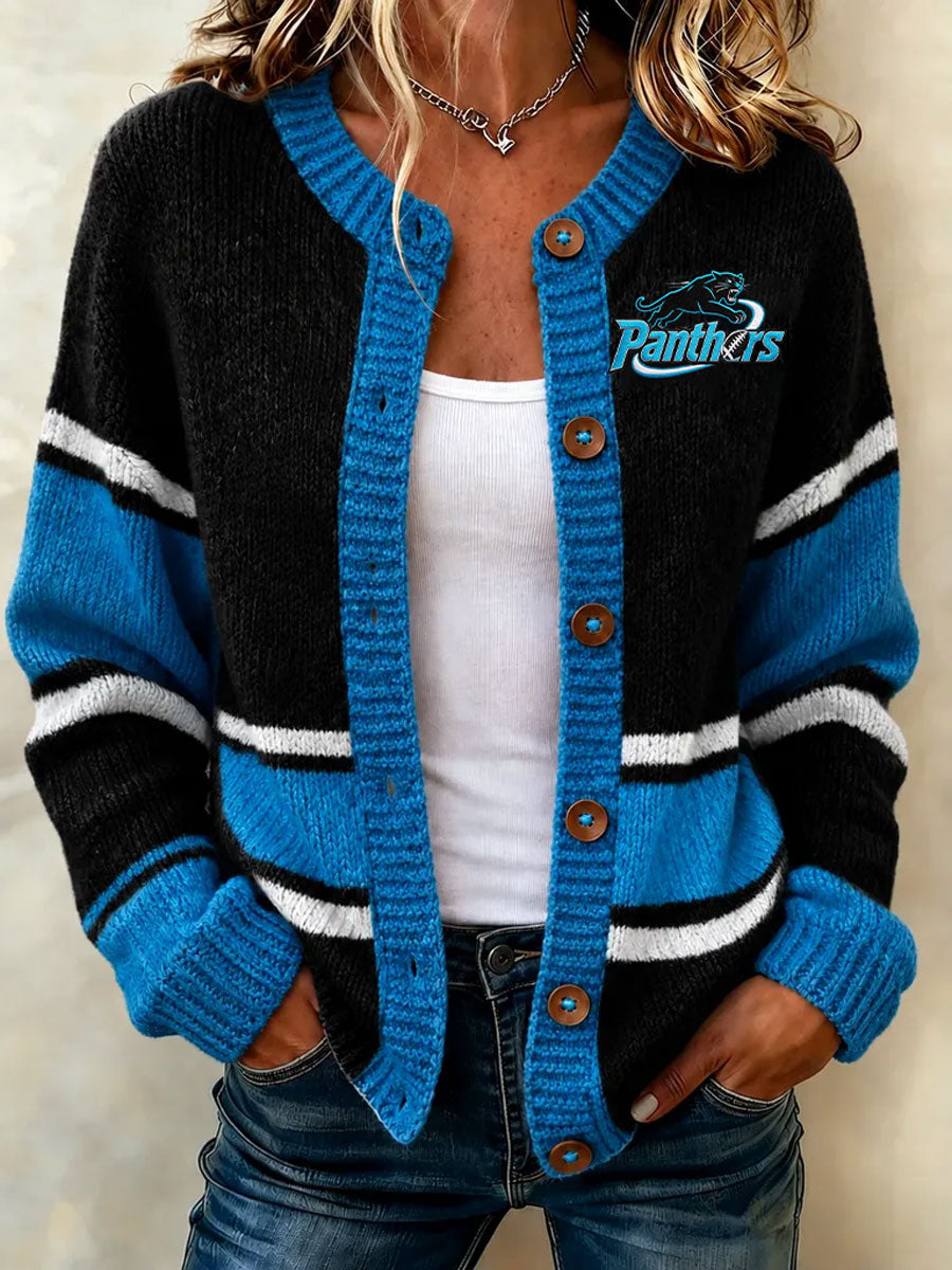 Women'S Football Sports Casual Knitted Jacket