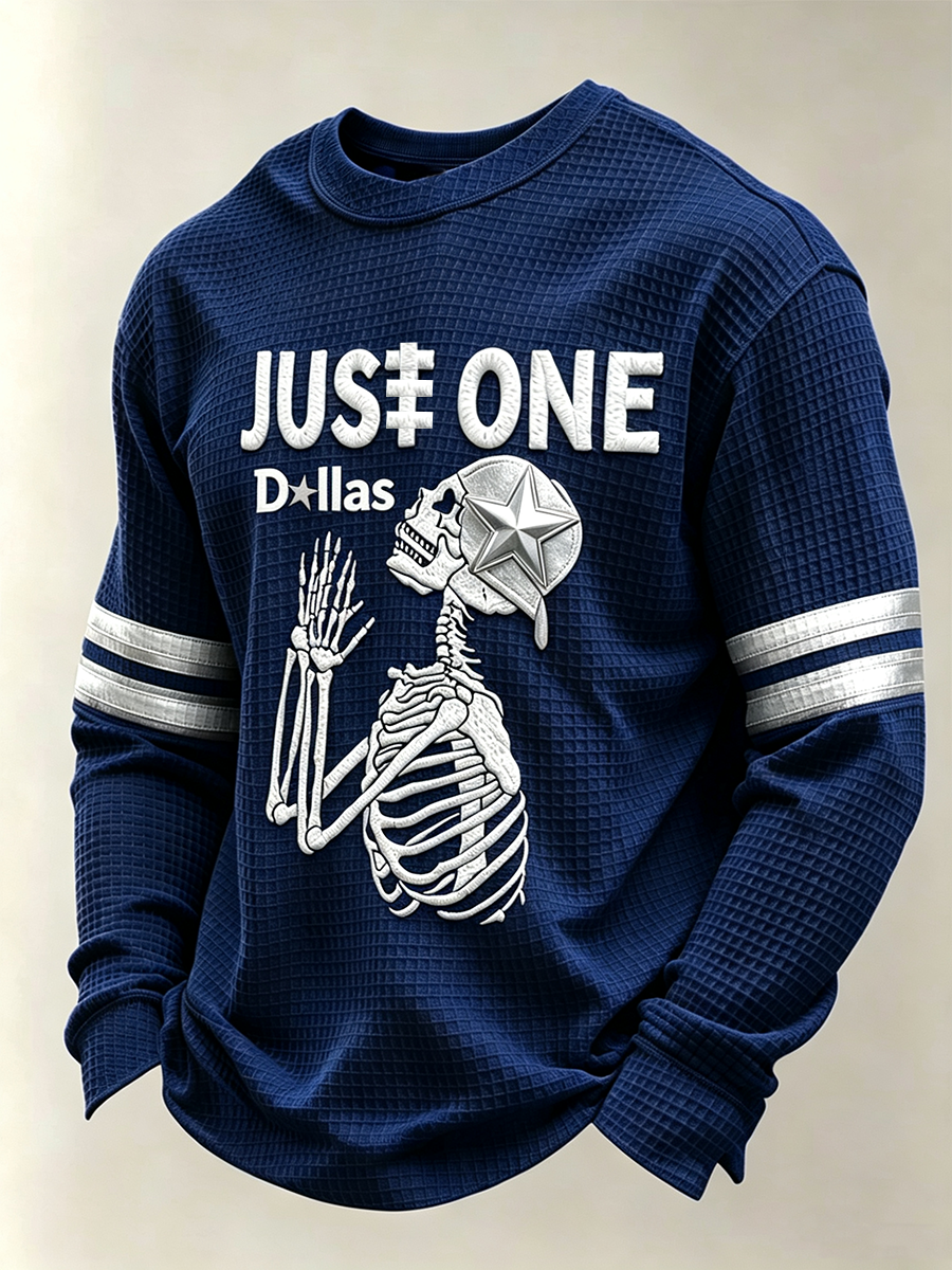 Men'S Retro Football Waffle T-Shirt