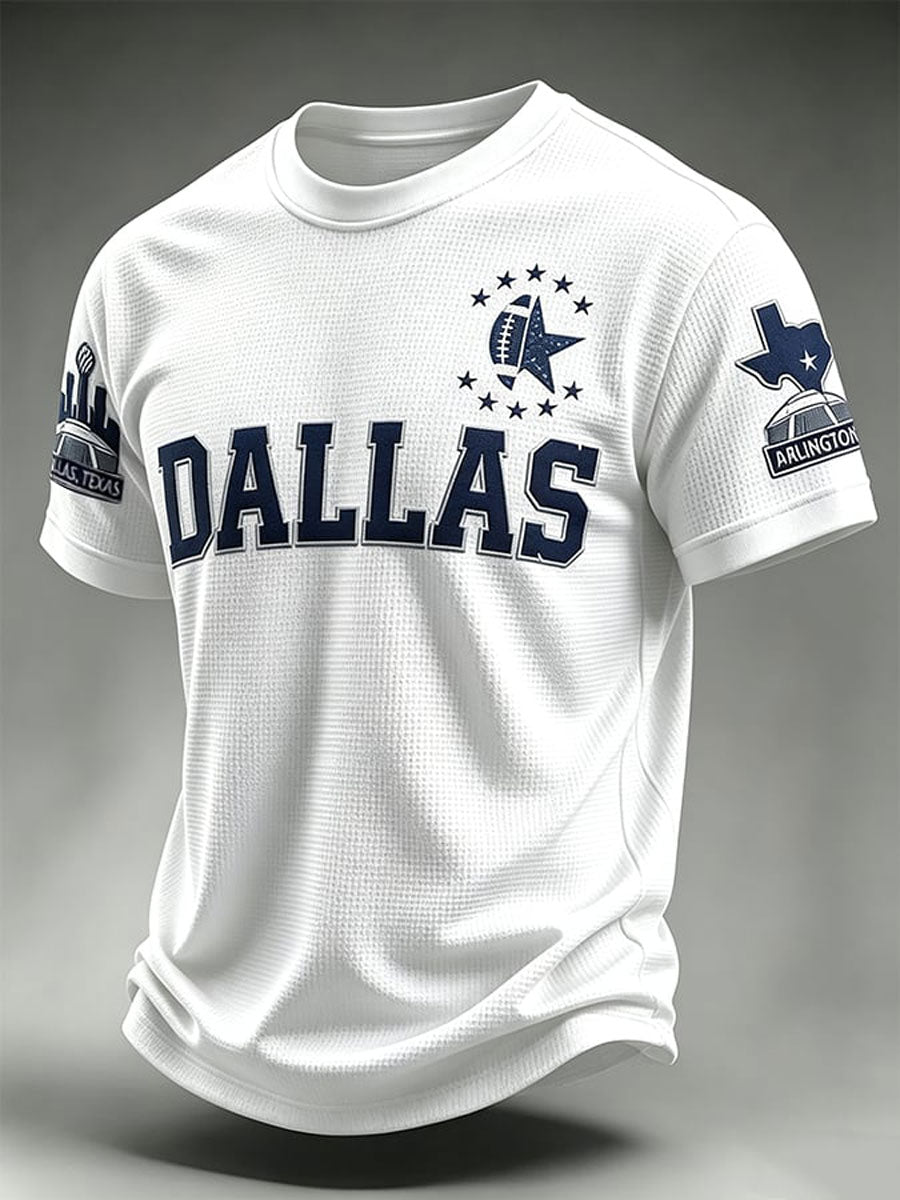 Men's Football Game Print Casual T-Shirt