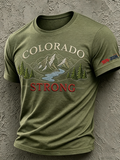 Men's Colorado Strong Print Short Sleeve T-Shirt