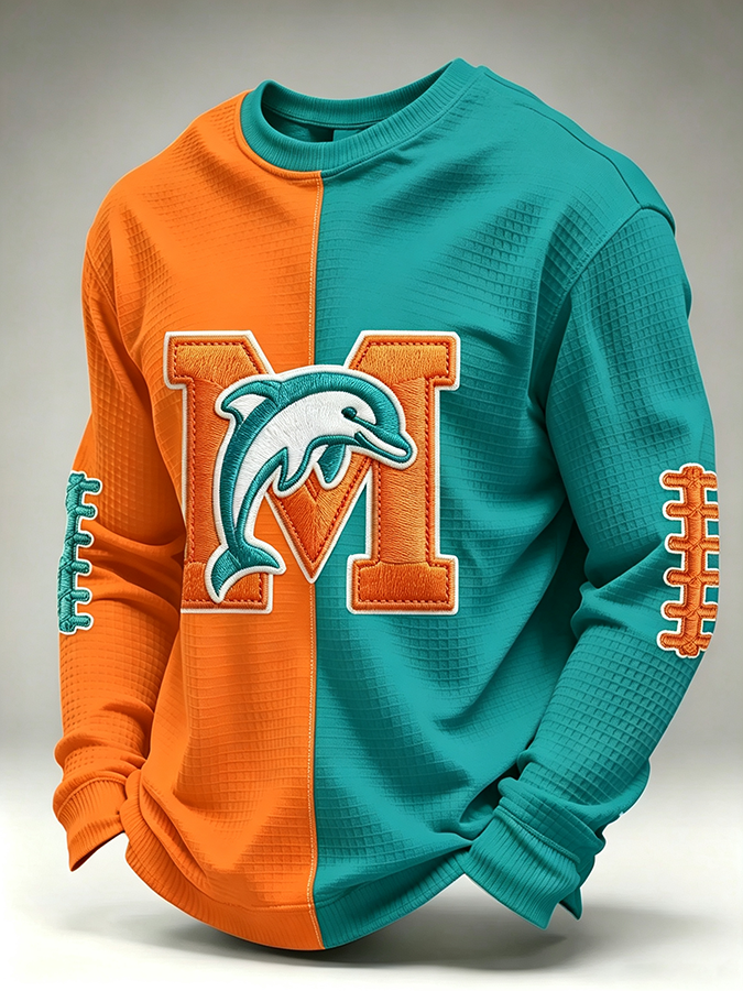 Men'S Retro Football Waffle T-Shirt