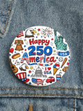 250 Years America Buttons