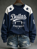 Women's Football Gameday Gift For Football Fans Casual Sweatshirt