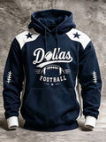 Men's American football hooded sweatshirt